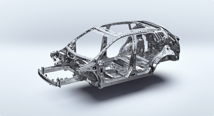 Estructura de carrocería de acero de alta resistencia
